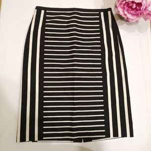 J Crew No. 2 Pencil Skirt Mixed Stripe
